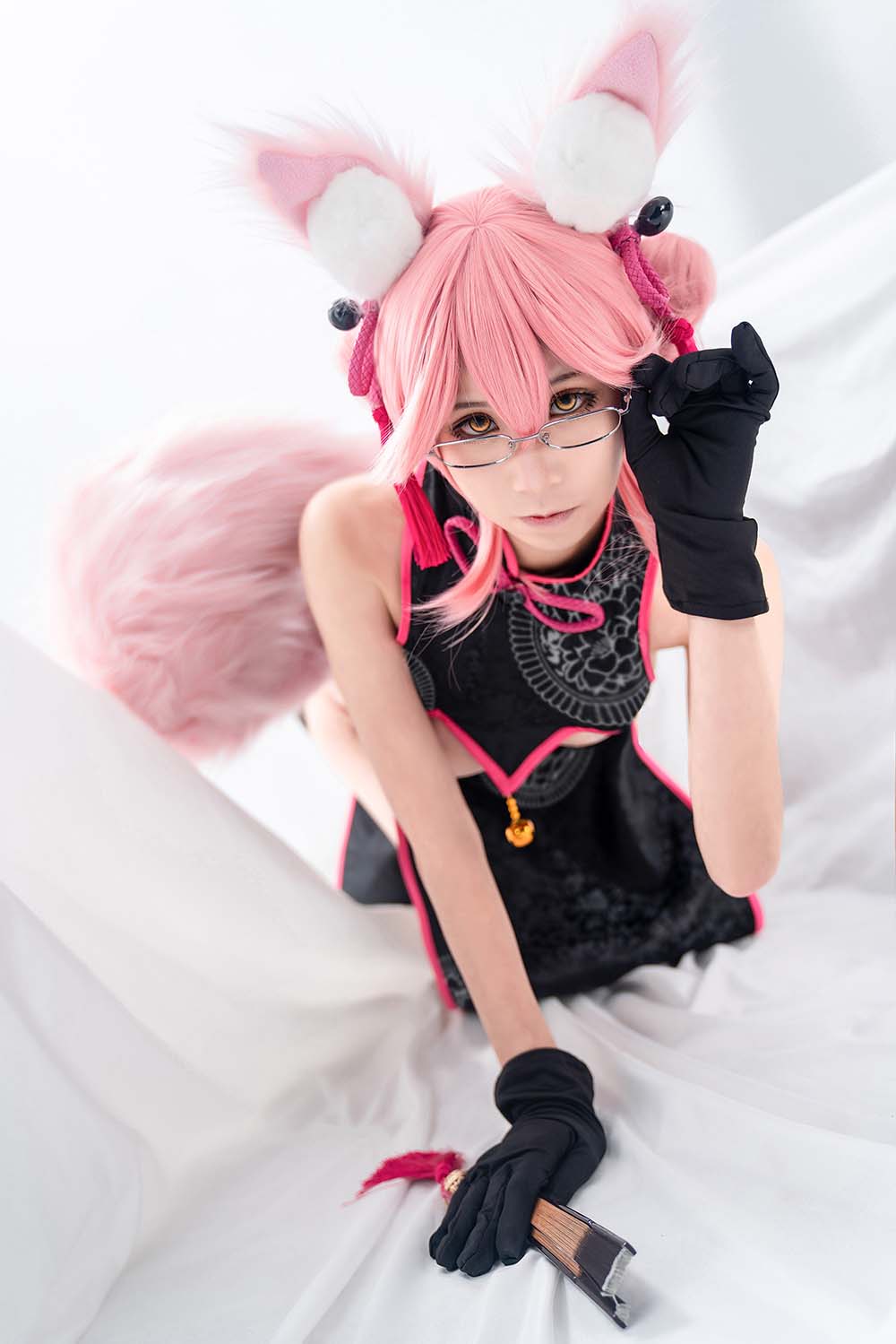 爱老师_PhD – 玉藻前 旗袍 Cosplay-第2张
