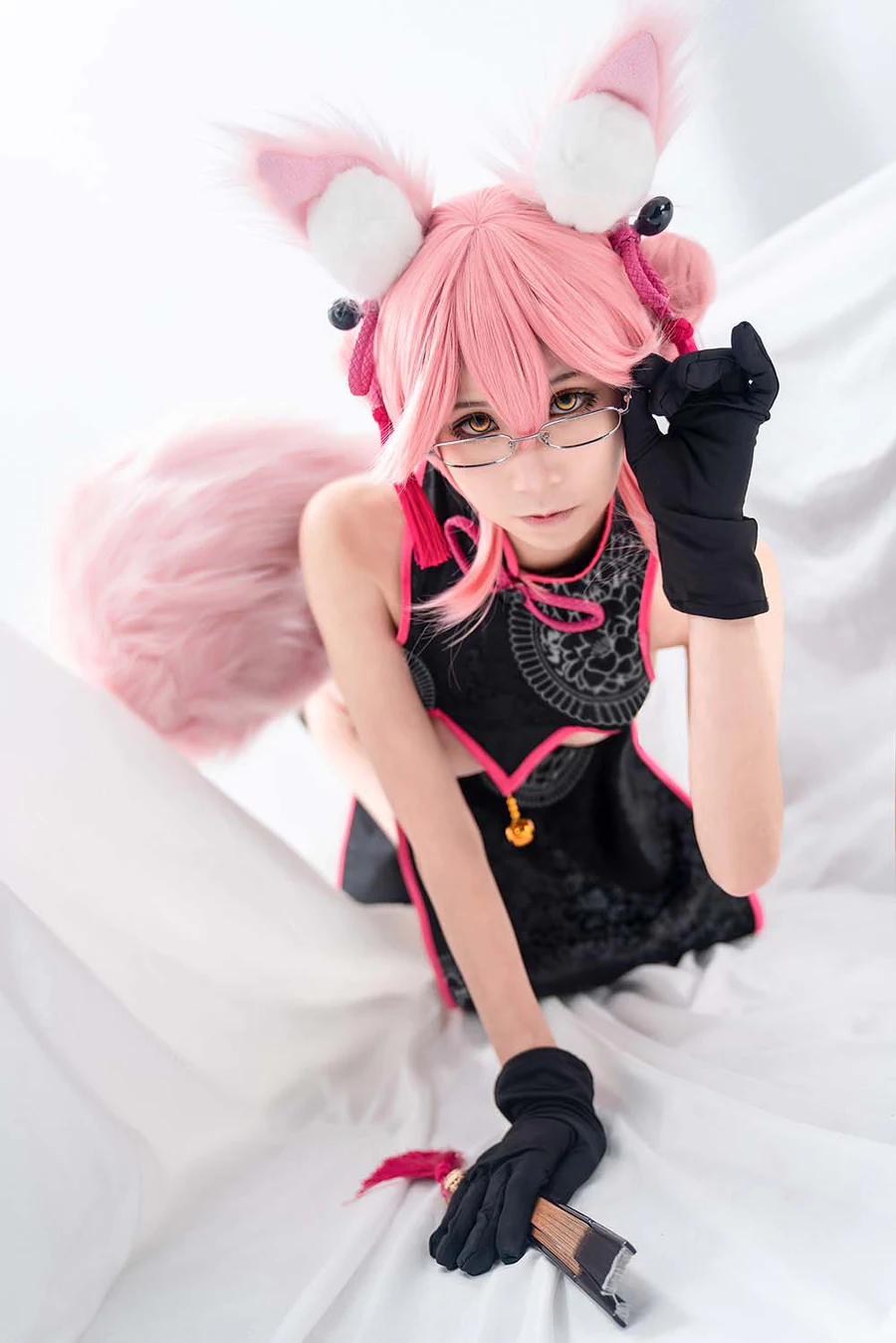 爱老师_PhD – 玉藻前 旗袍 Cosplay-第2张