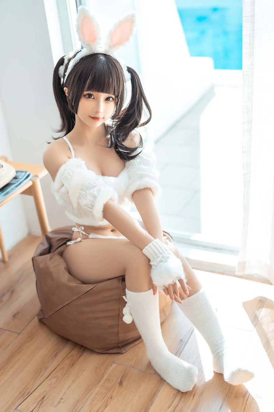 蠢沫沫 – 绵绵兔 Cosplay-第1张