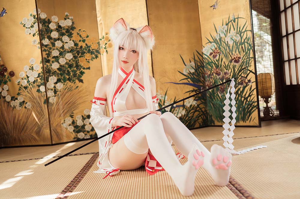 妖少you1 – 稻荷巫女 Cosplay-第1张