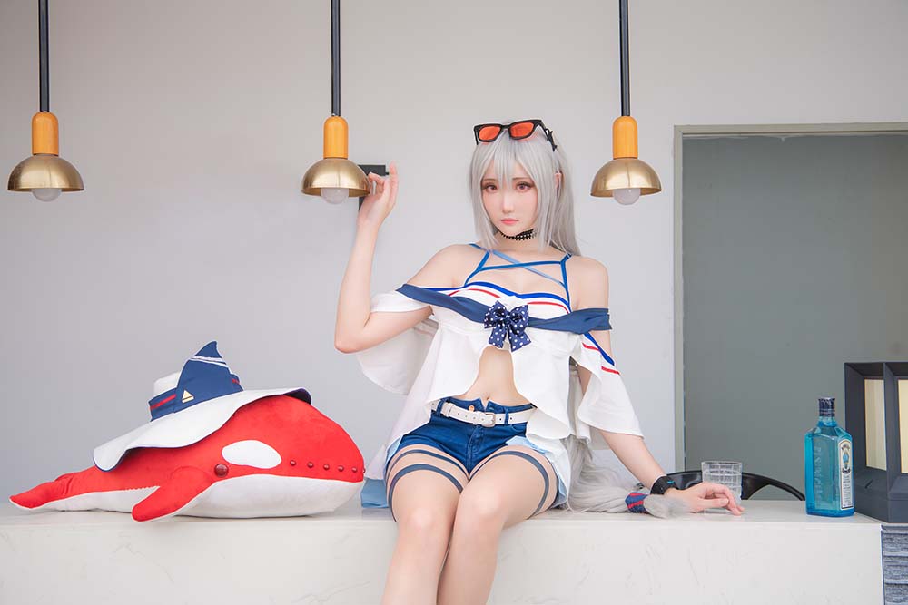 瓜希酱 – 斯卡蒂 Cosplay-第2张