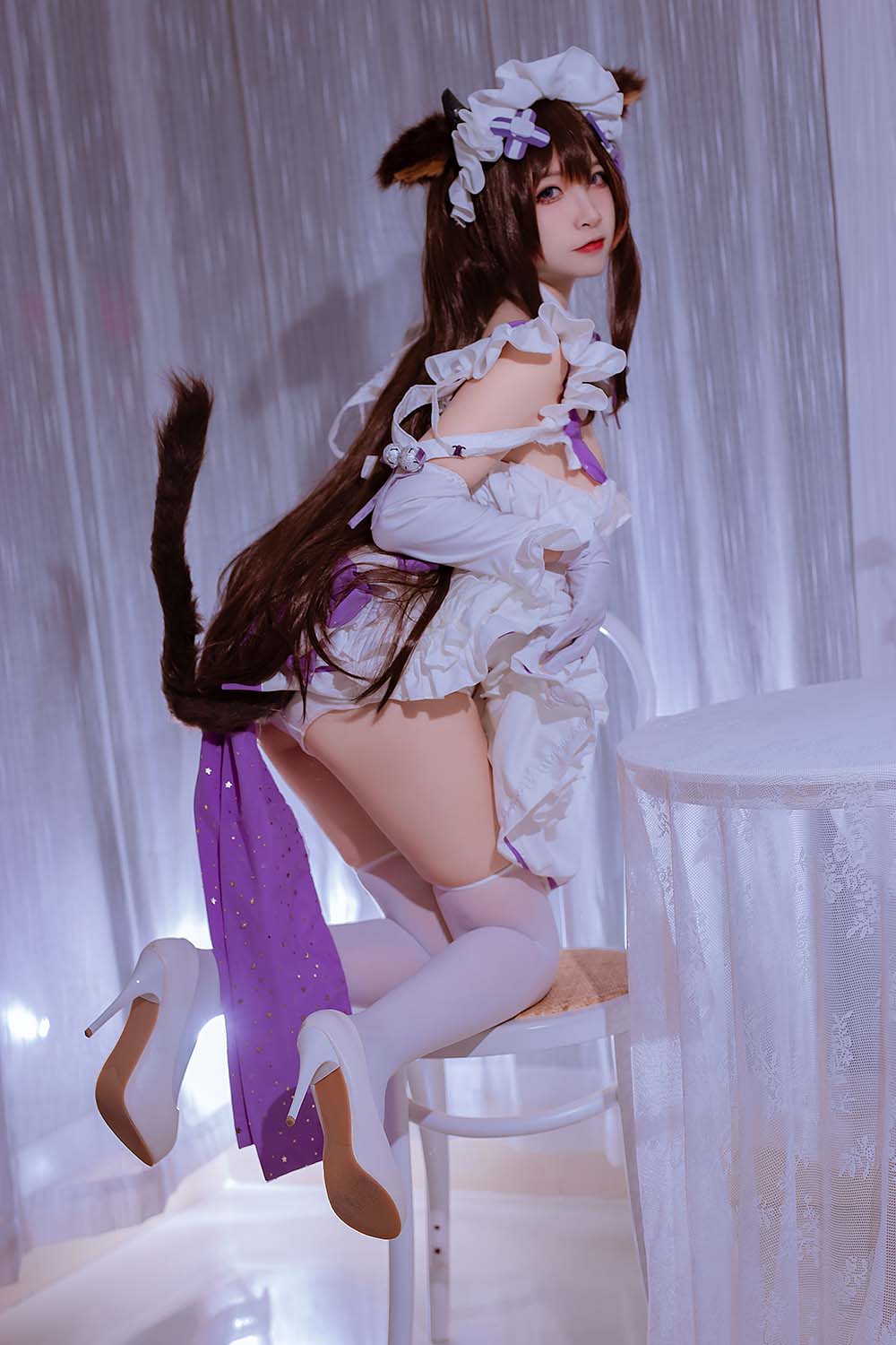 二佐Nisa – 碧蓝樫野同人女仆 Cosplay-第1张
