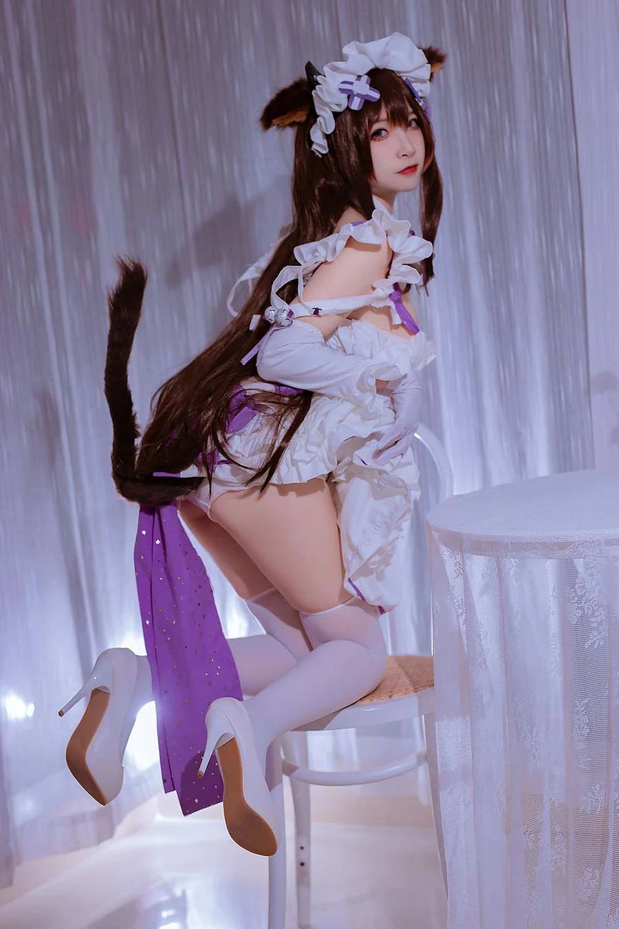 二佐Nisa – 碧蓝樫野同人女仆 Cosplay-第1张