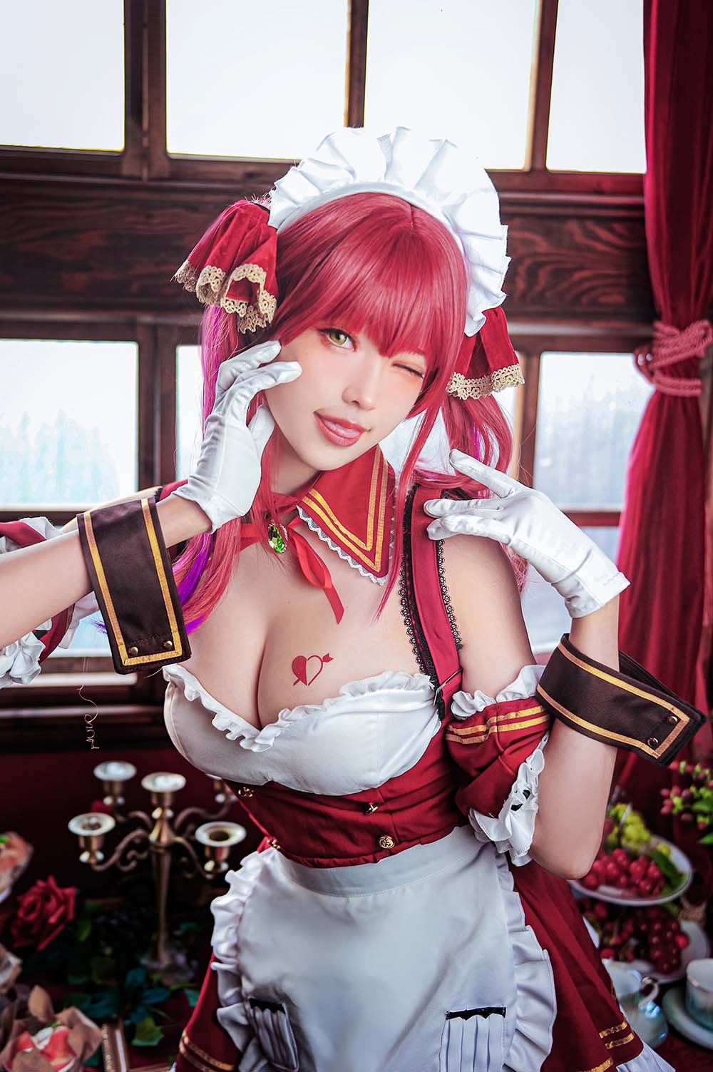 Ely_eee(ElyEE子) – B-Hoshou Marine Maid Cosplay-第1张