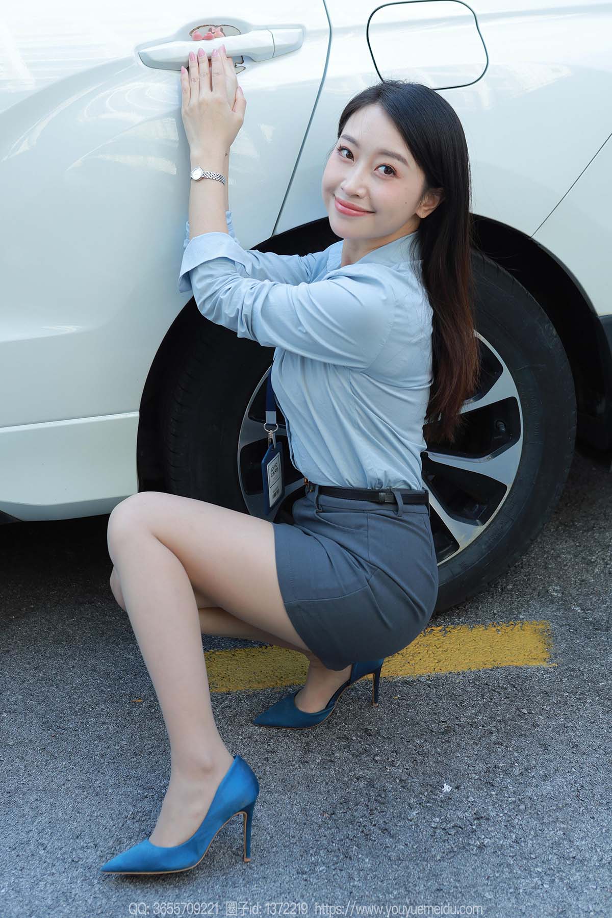 [IESS异思趣向] 2024.11.01 丝享家1887：小婕《蓝色OL（下）》 IESS异思趣向-第1张