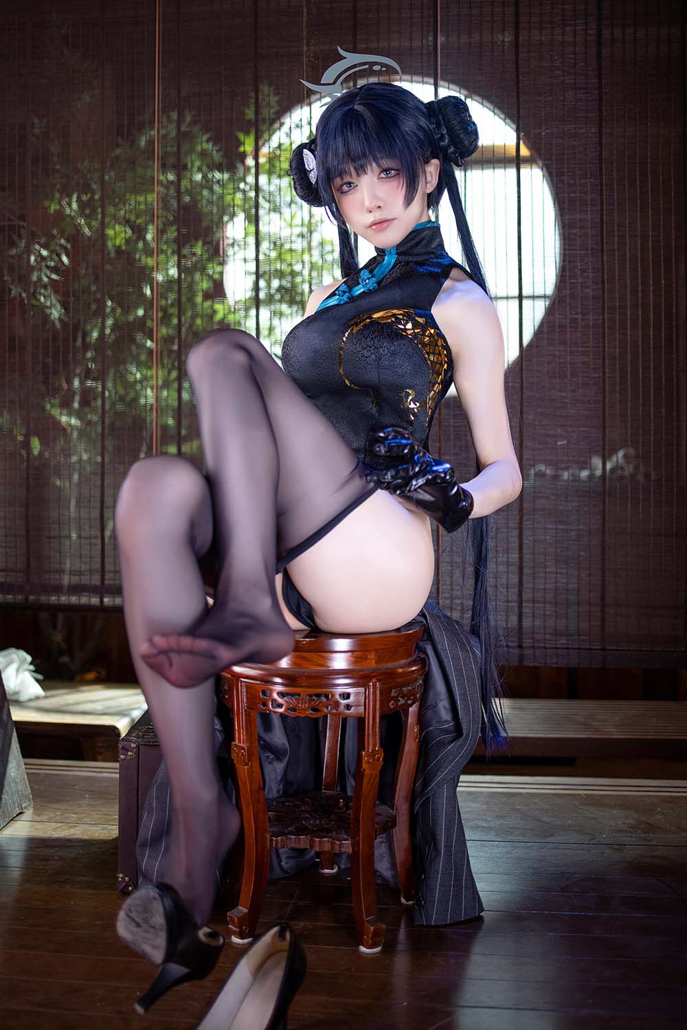 水淼aqua – 碧蓝档案 妃咲 Cosplay-第1张