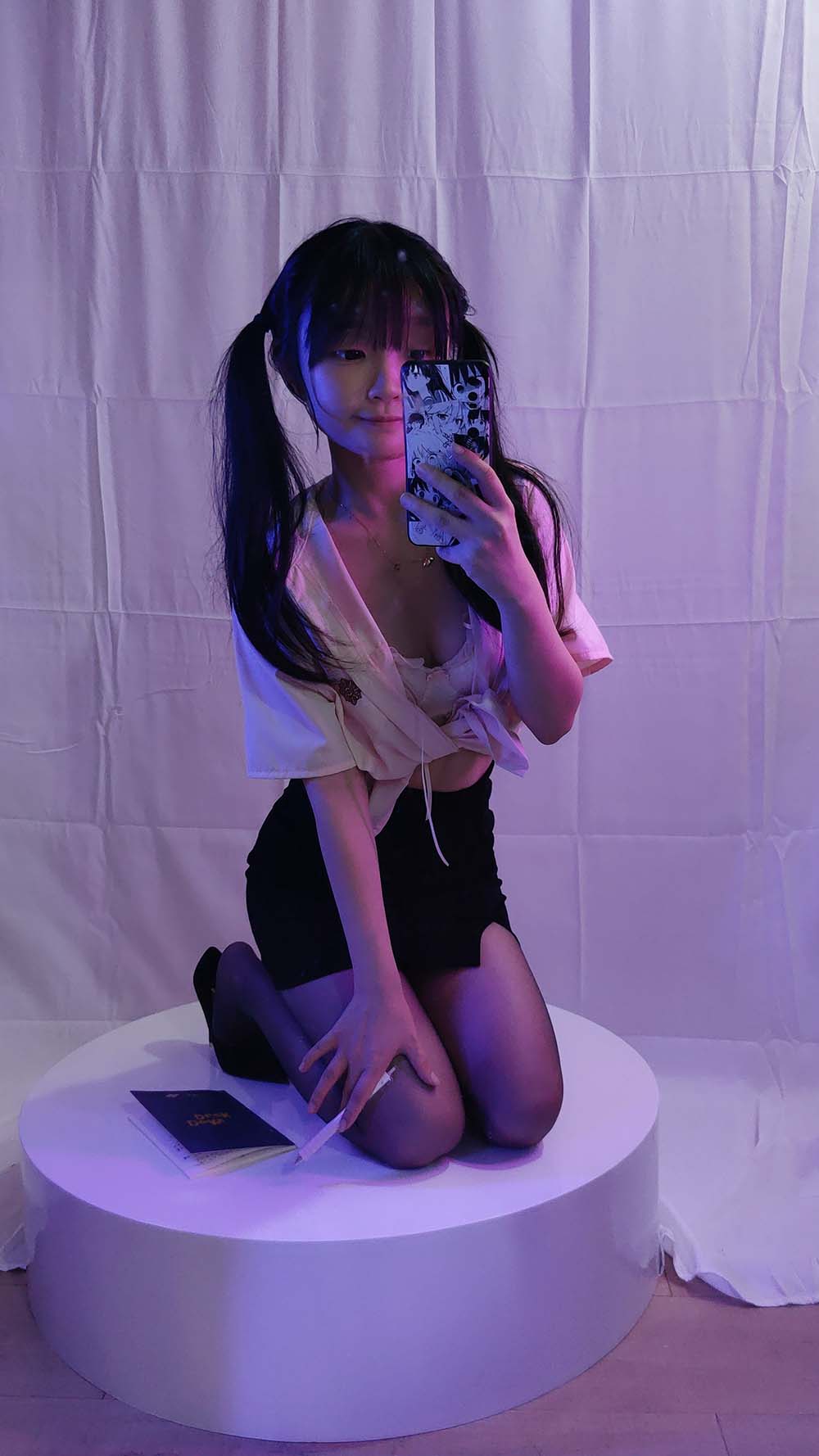 神沢永莉 – 双马尾黑丝班主任 Cosplay-第1张