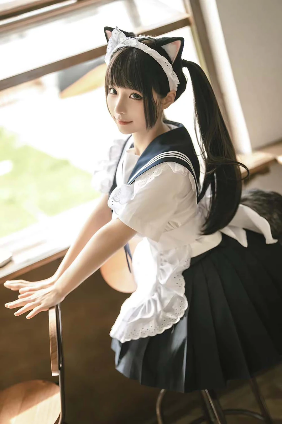 蠢沫沫 – 猫猫女仆 Cosplay-第1张