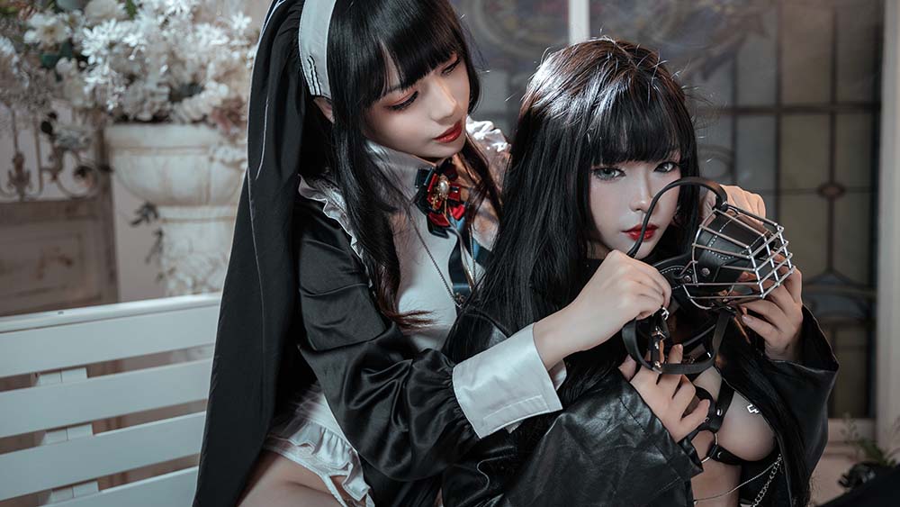 九言 – 修女与狗 Cosplay-第2张