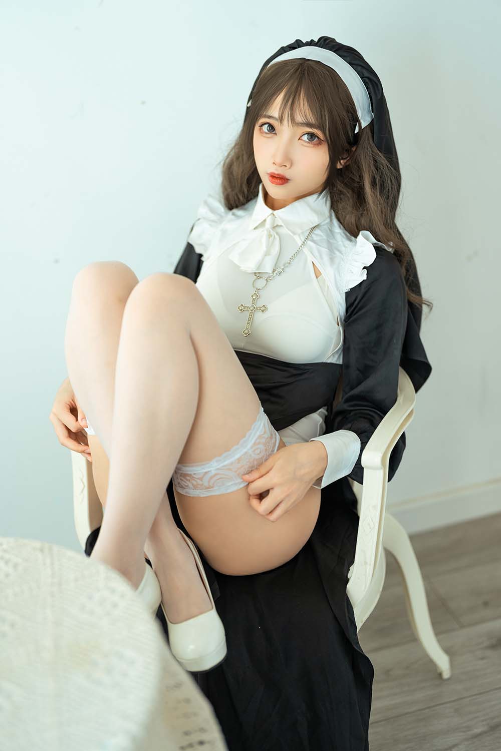 杏仁曲奇 – 忏悔修女 Cosplay-第1张
