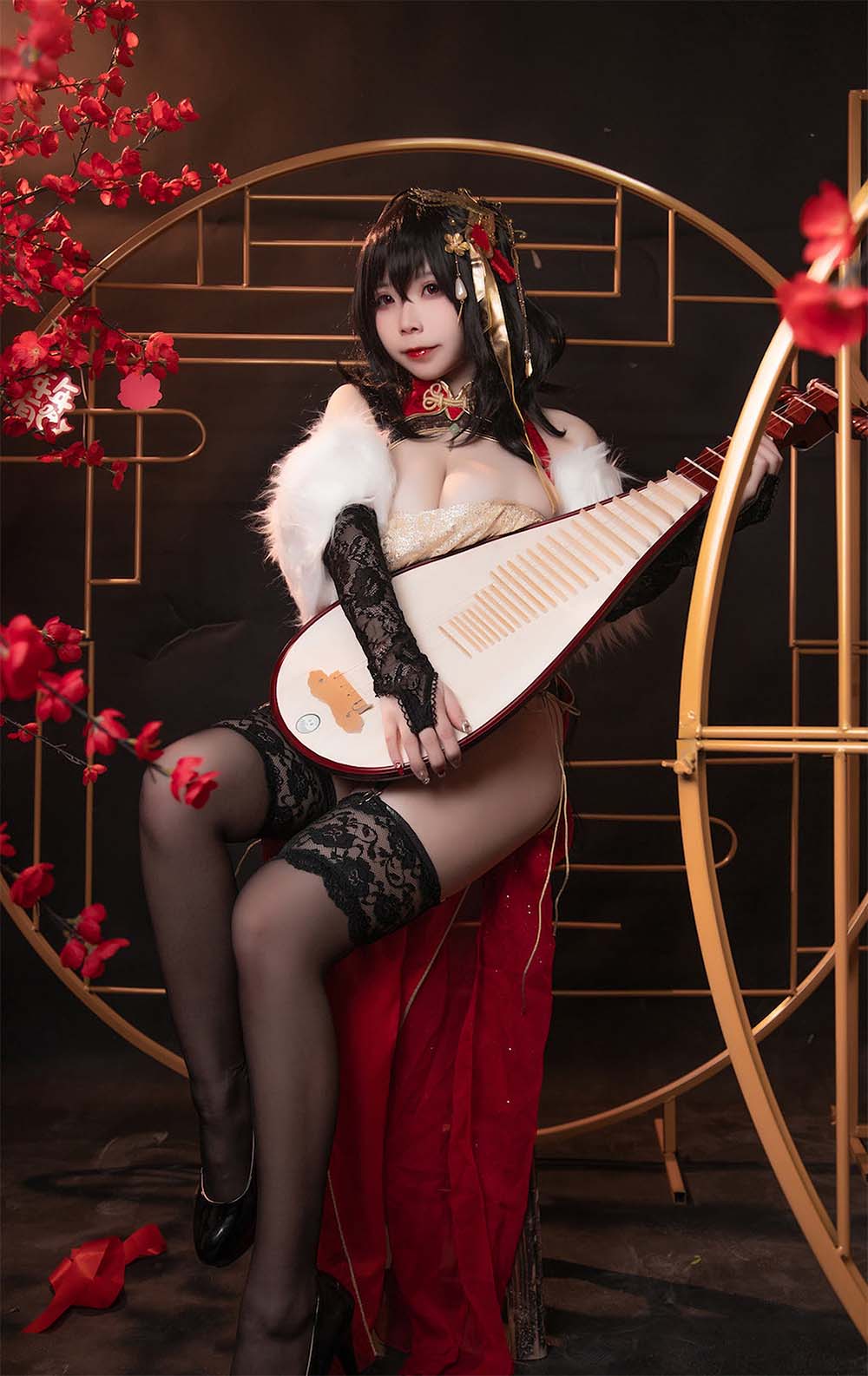 自闭颜球球(无颜小天使wy) NO.017 – 碧蓝航线 大凤红旗袍 Cosplay-第1张