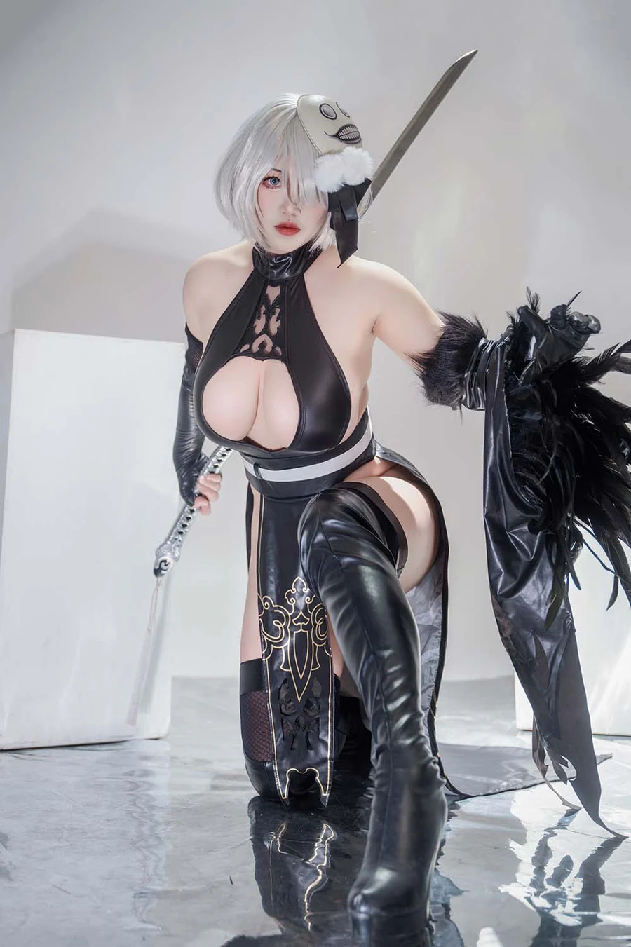 羊之甘露 – 2B同人旗袍X羊の机密 Cosplay-第1张