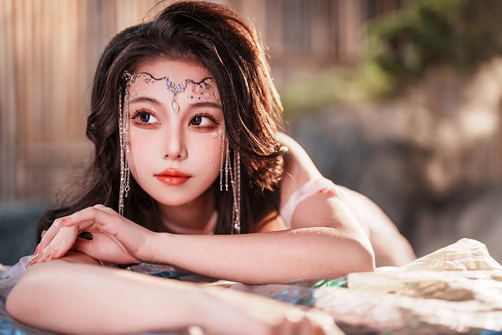 蜜汁猫裘 – 美人鱼 Cosplay-第2张
