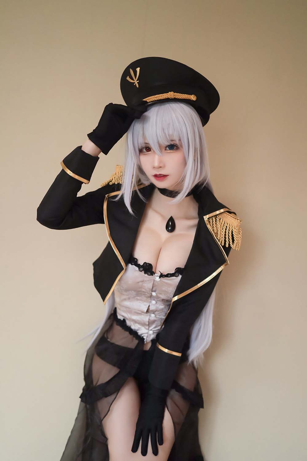 爱老师_PhD – 喜多川海梦 军装 Cosplay-第1张