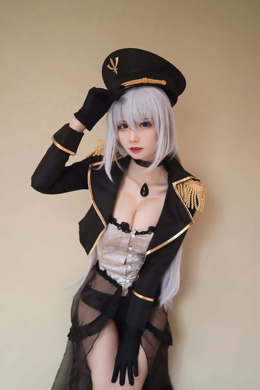 爱老师_PhD – 喜多川海梦 军装 Cosplay-第1张
