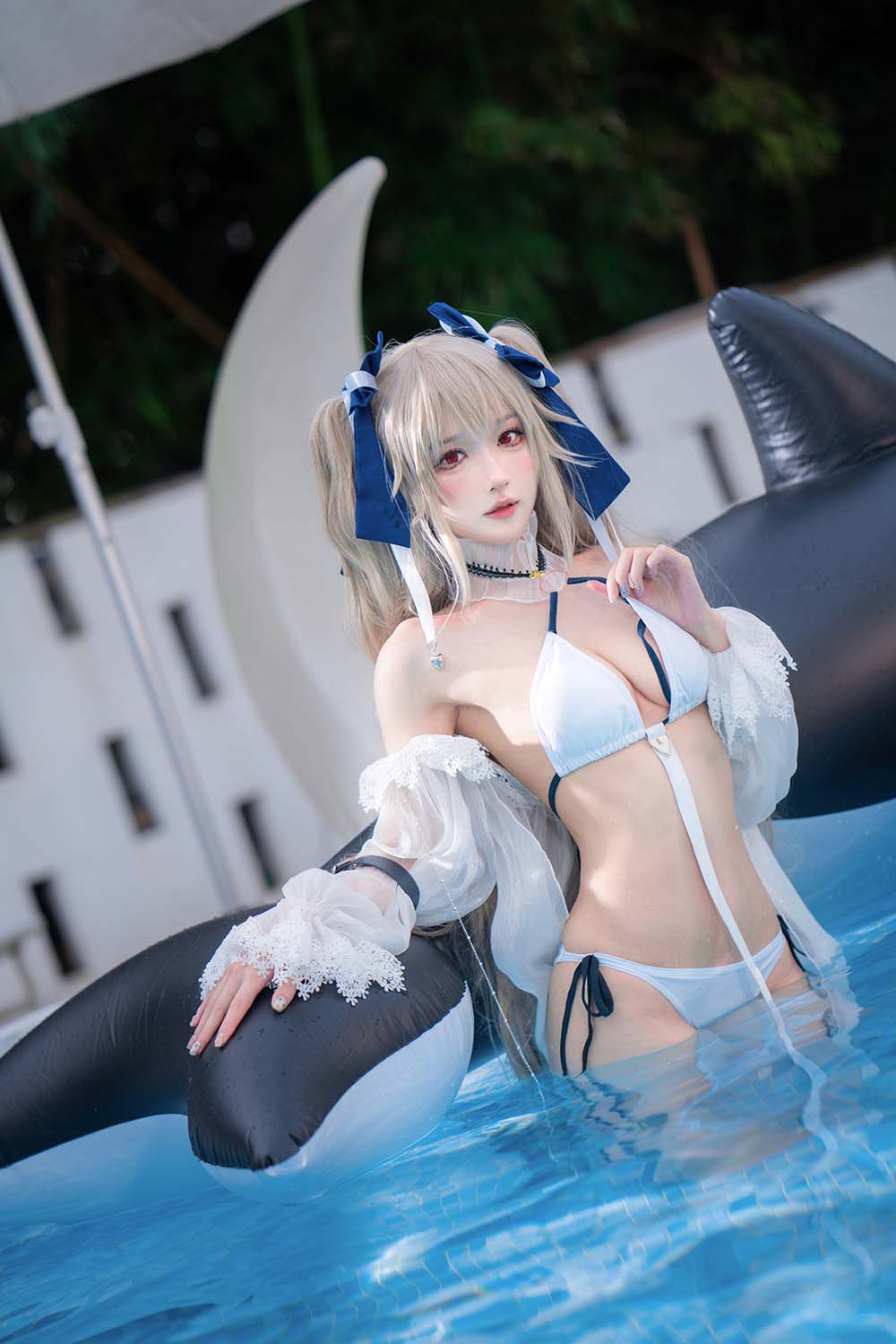 阿包也是兔娘 – 安克雷奇泳装 Cosplay-第2张