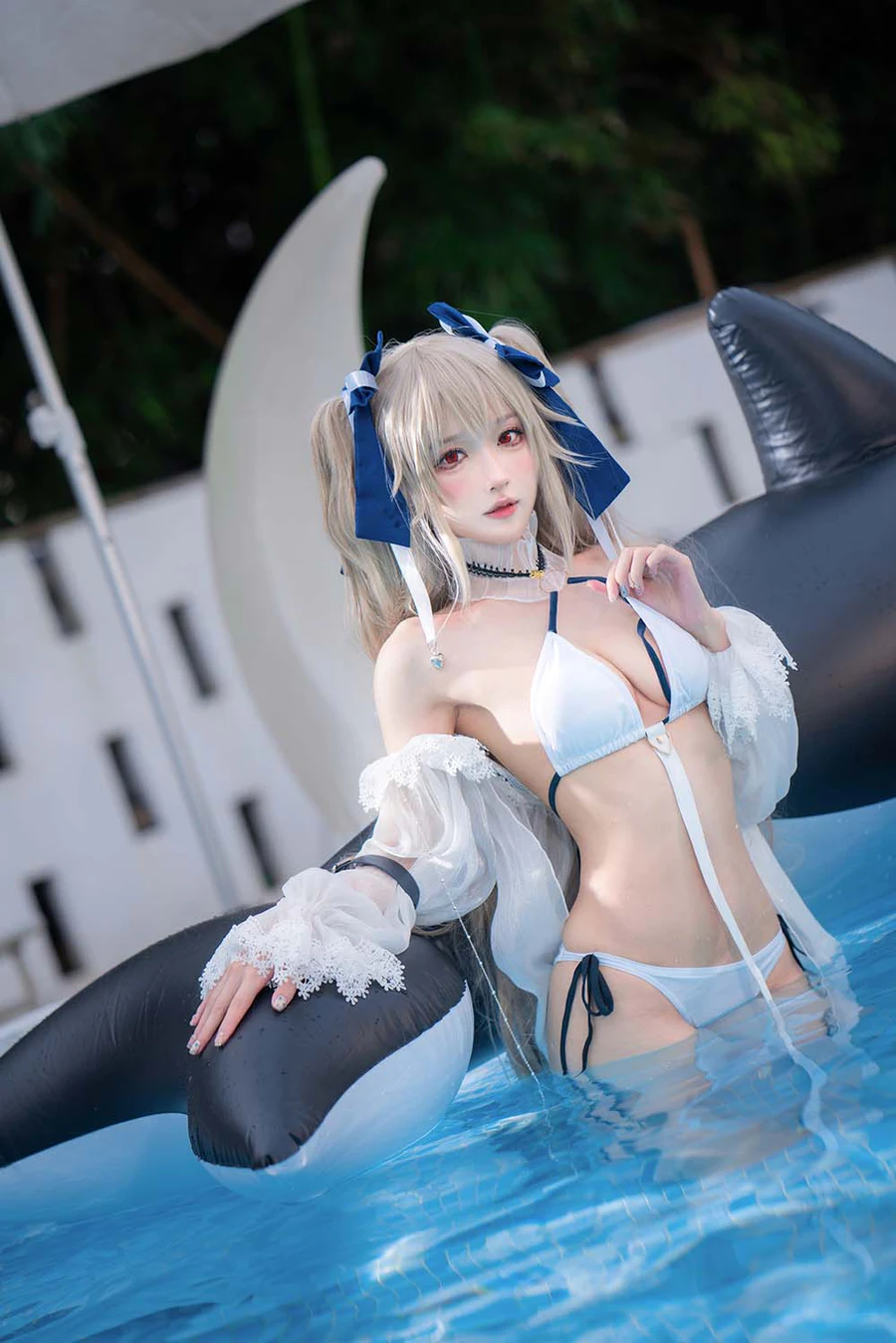 阿包也是兔娘 – 安克雷奇泳装 Cosplay-第2张