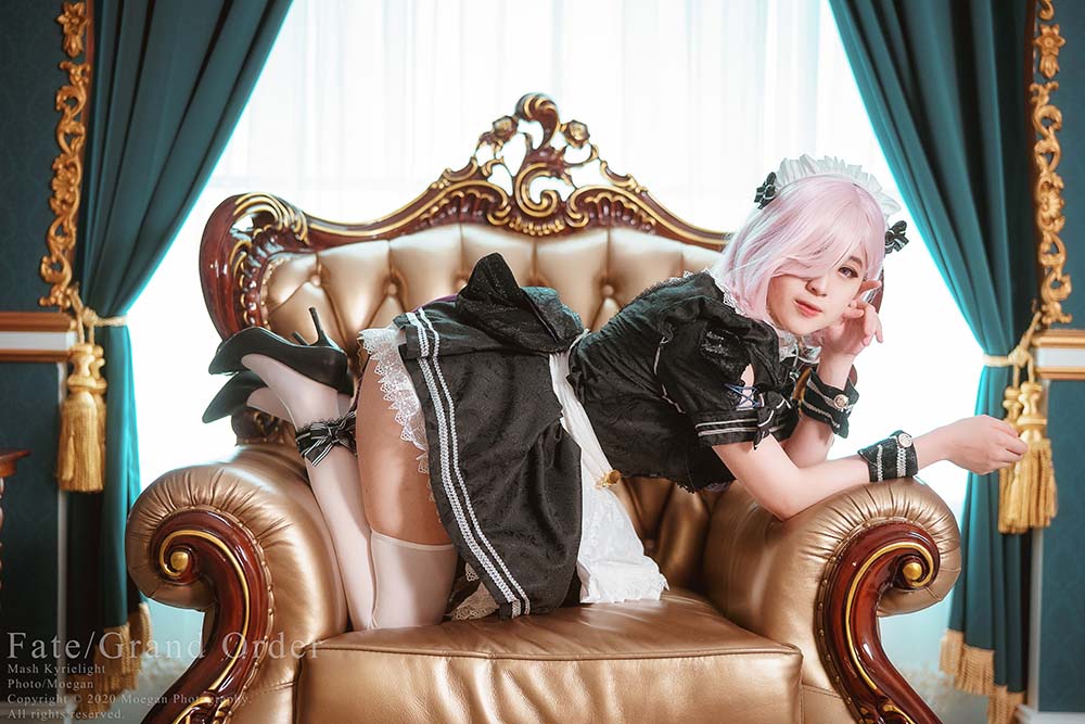 Hatori Sama – Mashu Kyrielight Maid Cosplay-第1张