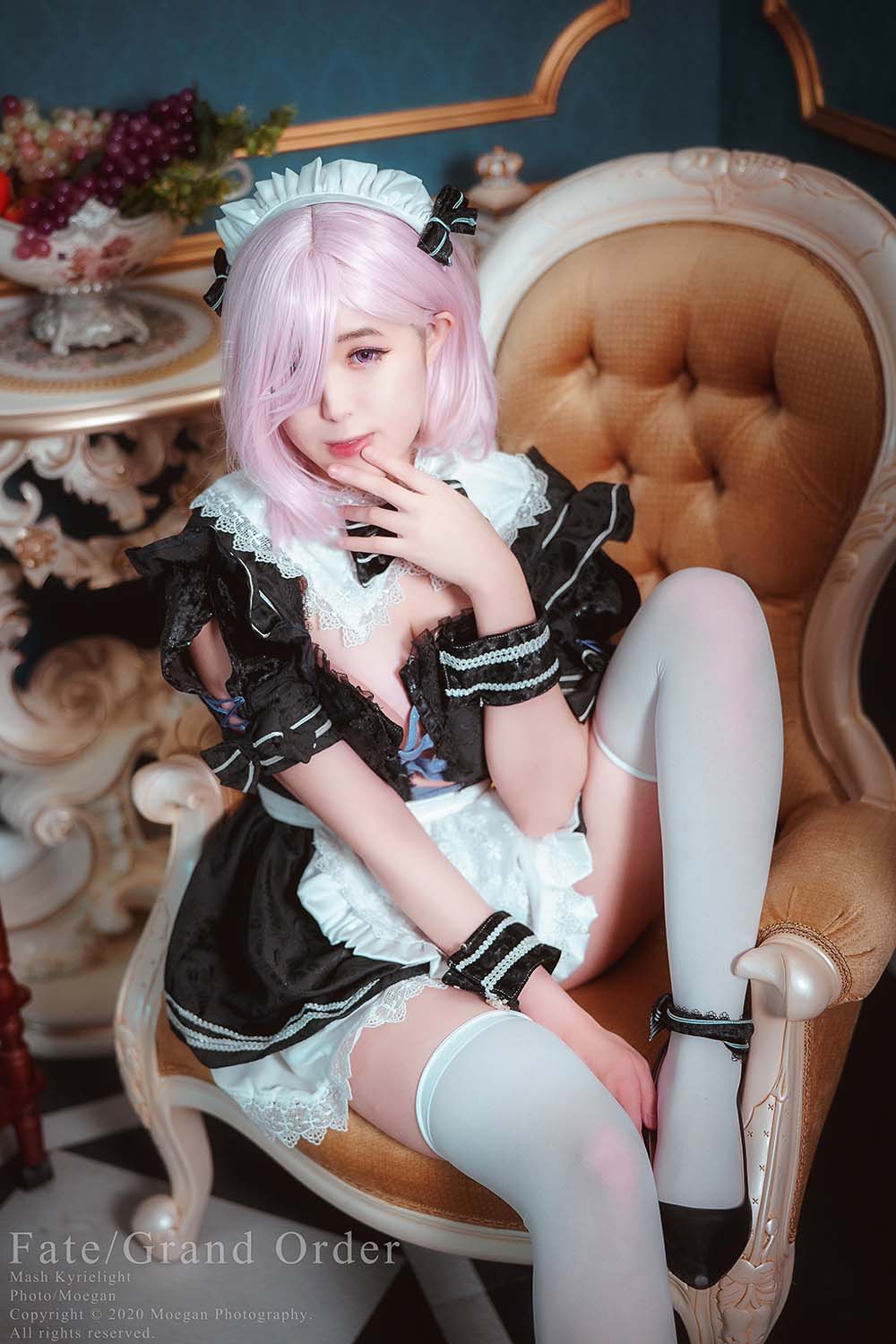 Hatori Sama – Mashu Kyrielight Maid Cosplay-第2张