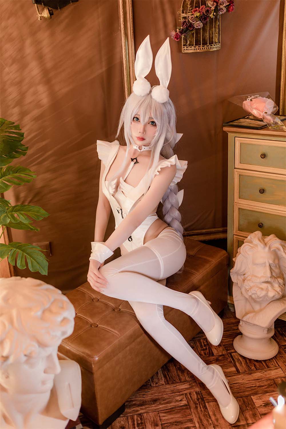 杏仁曲奇 – 碧蓝航线 恶毒白兔 Cosplay-第1张