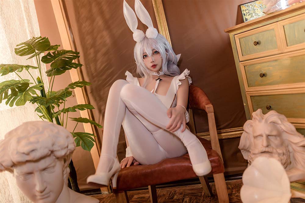 杏仁曲奇 – 碧蓝航线 恶毒白兔 Cosplay-第2张