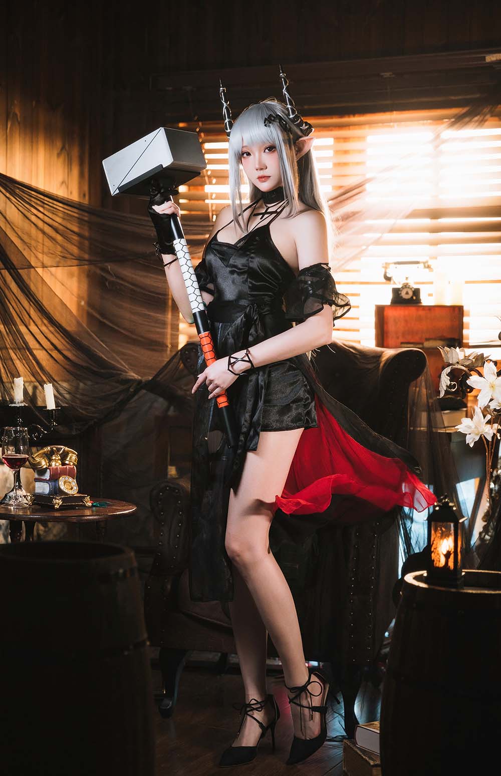 瓜希酱 – 明日方舟 泥岩音律联觉 零号特工 Cosplay-第1张