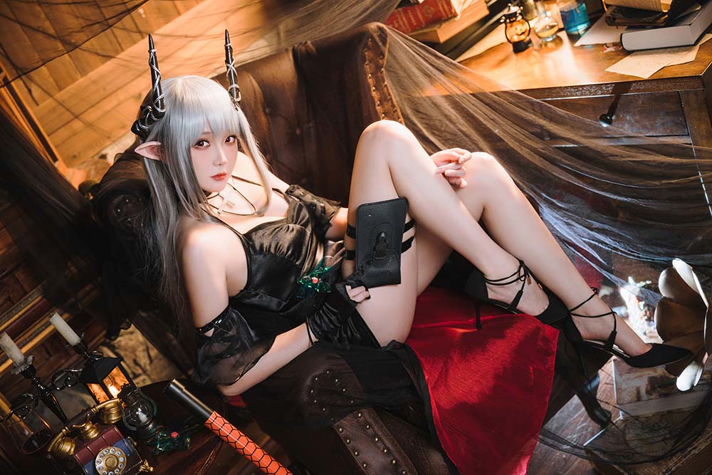 瓜希酱 – 明日方舟 泥岩音律联觉 零号特工 Cosplay-第2张