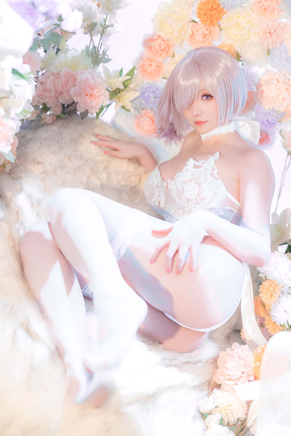 星之迟迟 – 玛修同人婚纱 Cosplay-第2张
