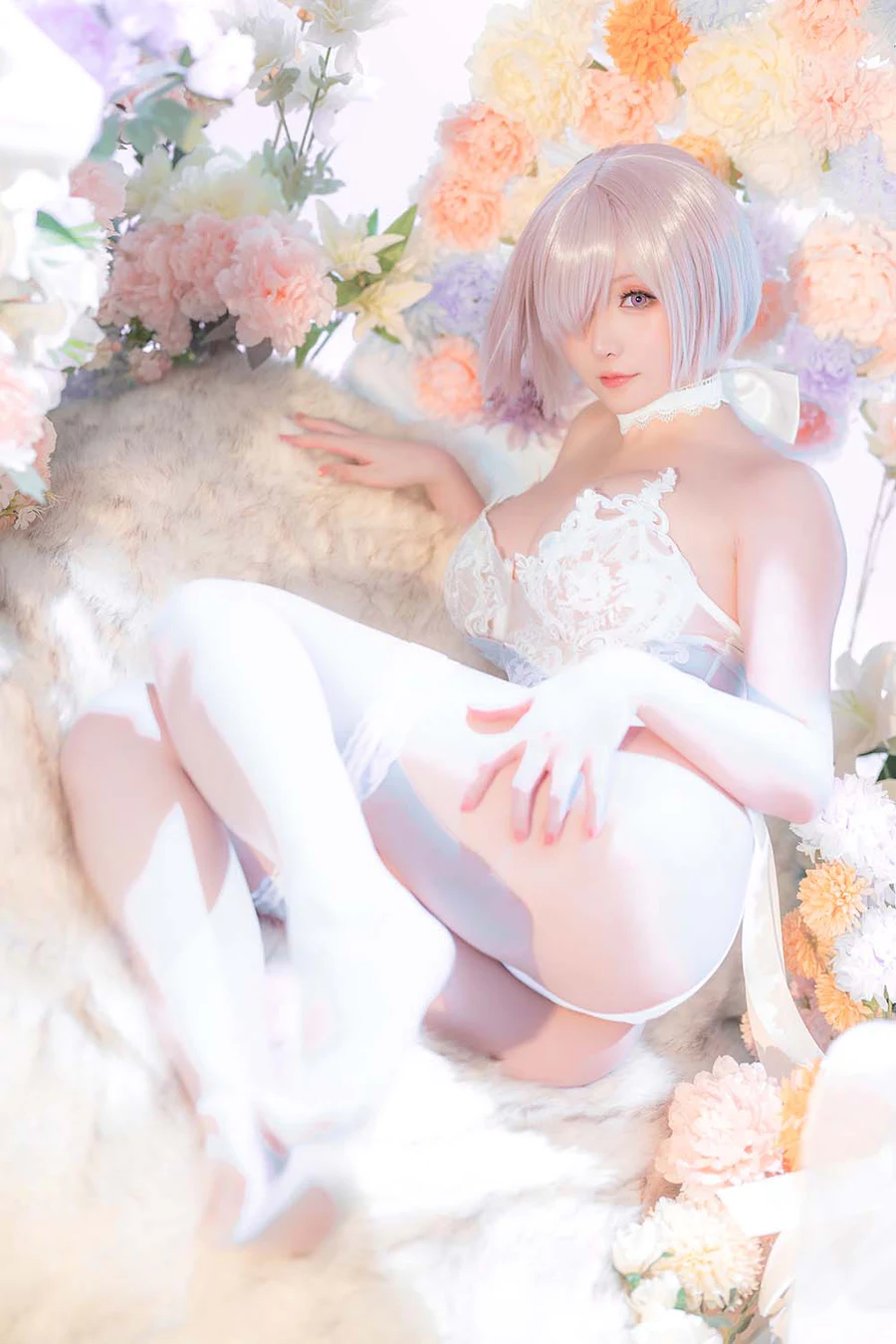 星之迟迟 – 玛修同人婚纱 Cosplay-第2张