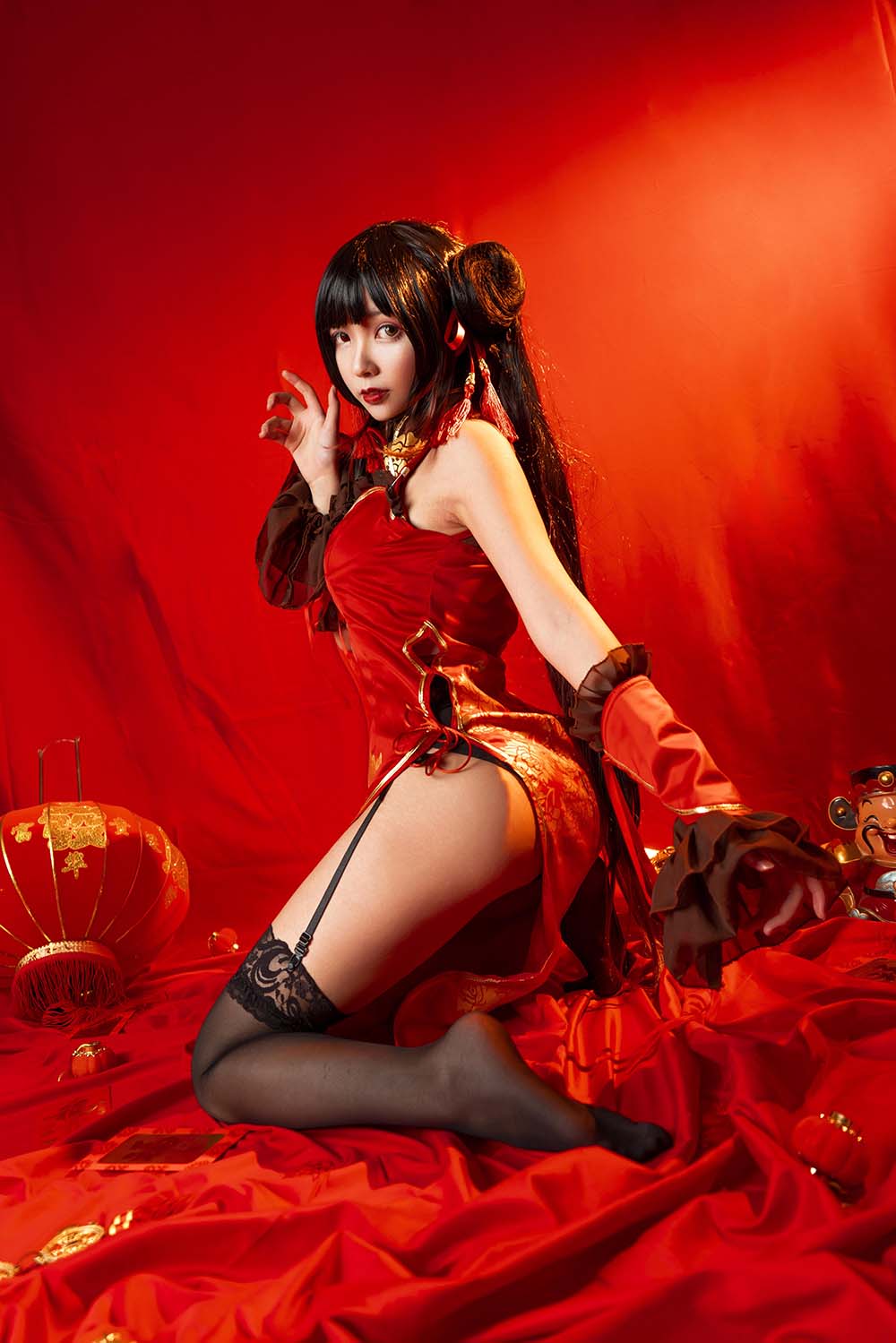 妍子坚不可摧 – 狂三新年 Cosplay-第2张