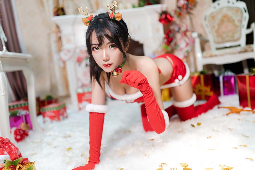 妍子坚不可摧 – 圣诞礼物 Cosplay-第1张