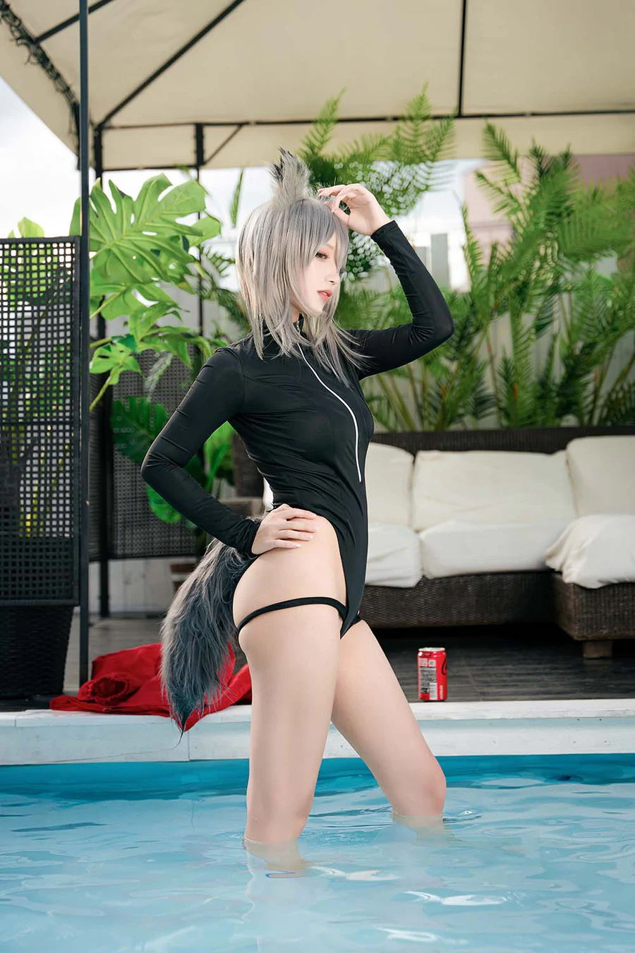 切切celia – 明日方舟 红 Cosplay-第1张