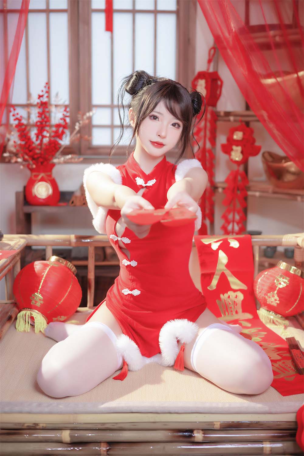 清水由乃 – 2023新年旗袍 Cosplay-第1张