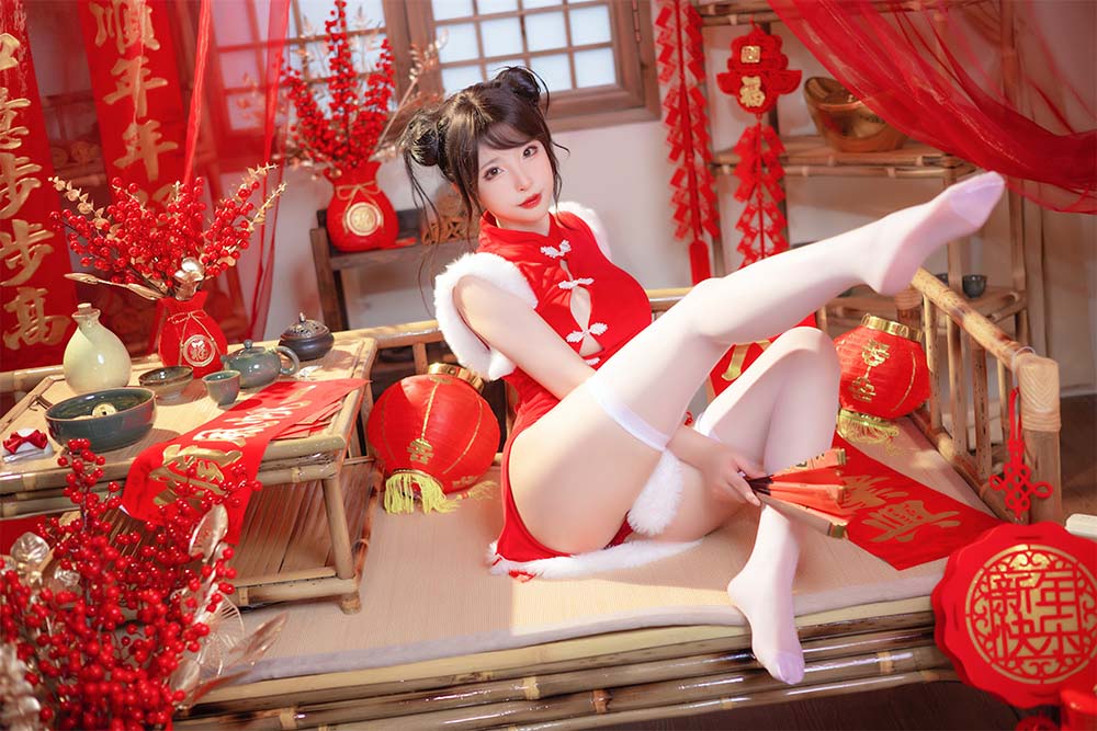 清水由乃 – 2023新年旗袍 Cosplay-第2张