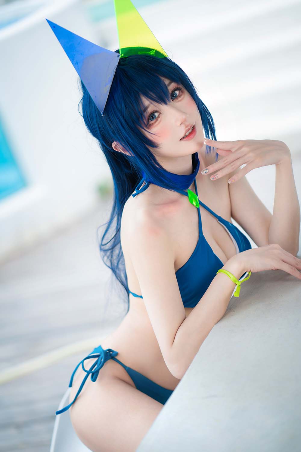 阿包也是兔娘 – 花园泳装 Cosplay-第1张