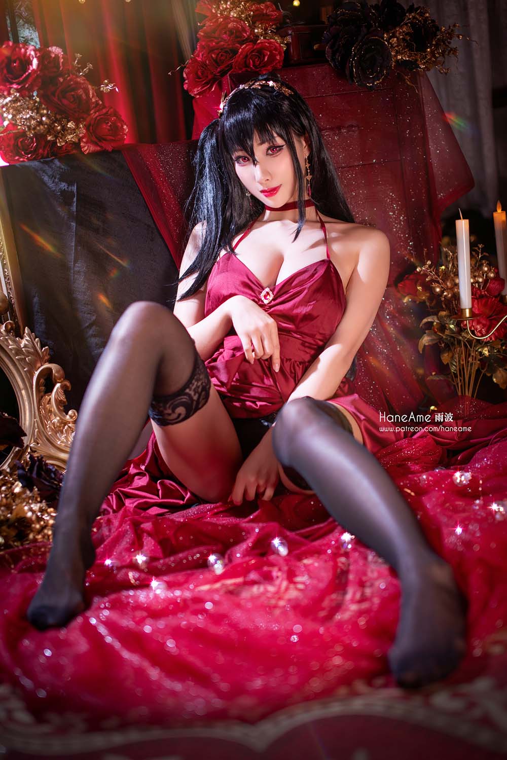 Hane Ame 雨波写真 – Taihou Gown (Azur Lane) Cosplay-第2张