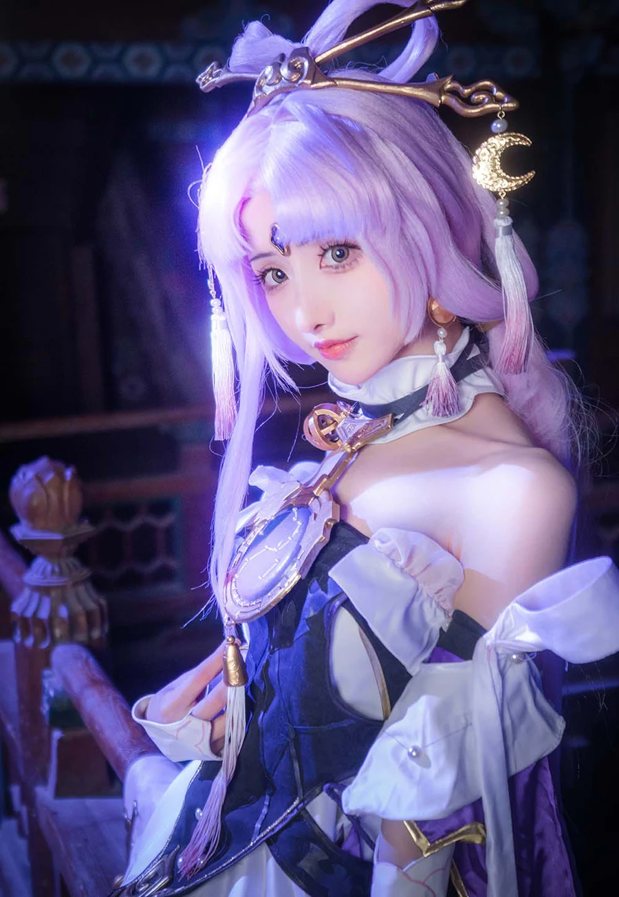 紫氯氯 – 符玄cos Cosplay-第1张