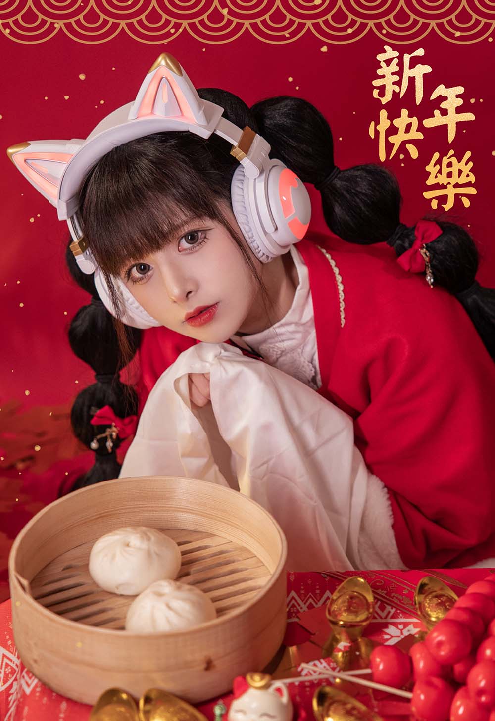 腥味猫罐 – 新年快乐 Cosplay-第2张
