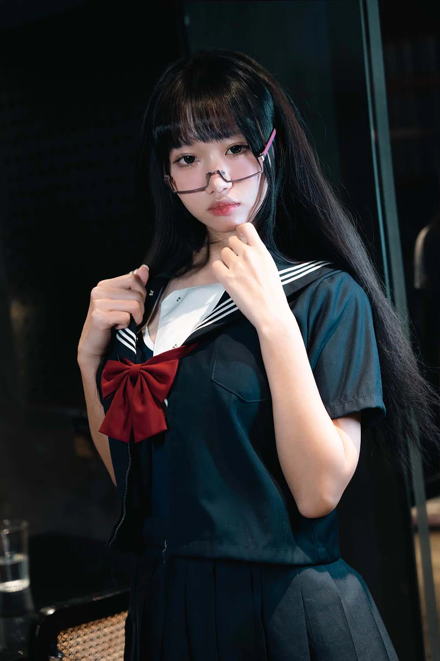 柒柒要乖哦 – 白丝死库水 Cosplay-第2张