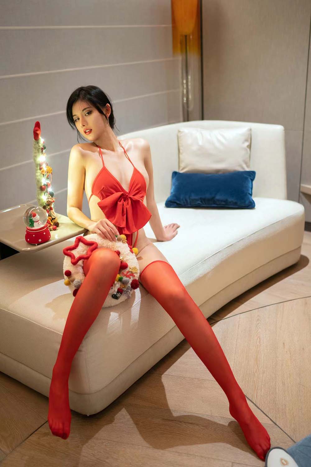 美女模特就是阿朱啊 – 快来签收你的平安夜 Cosplay-第2张
