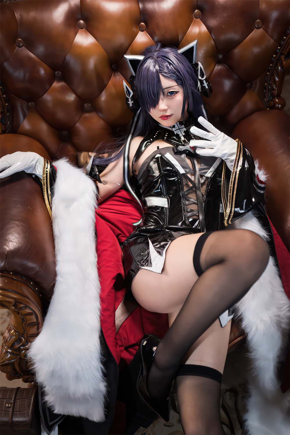 花铃 – 碧蓝航线-奥古斯特(铁血猫猫) Cosplay-第1张