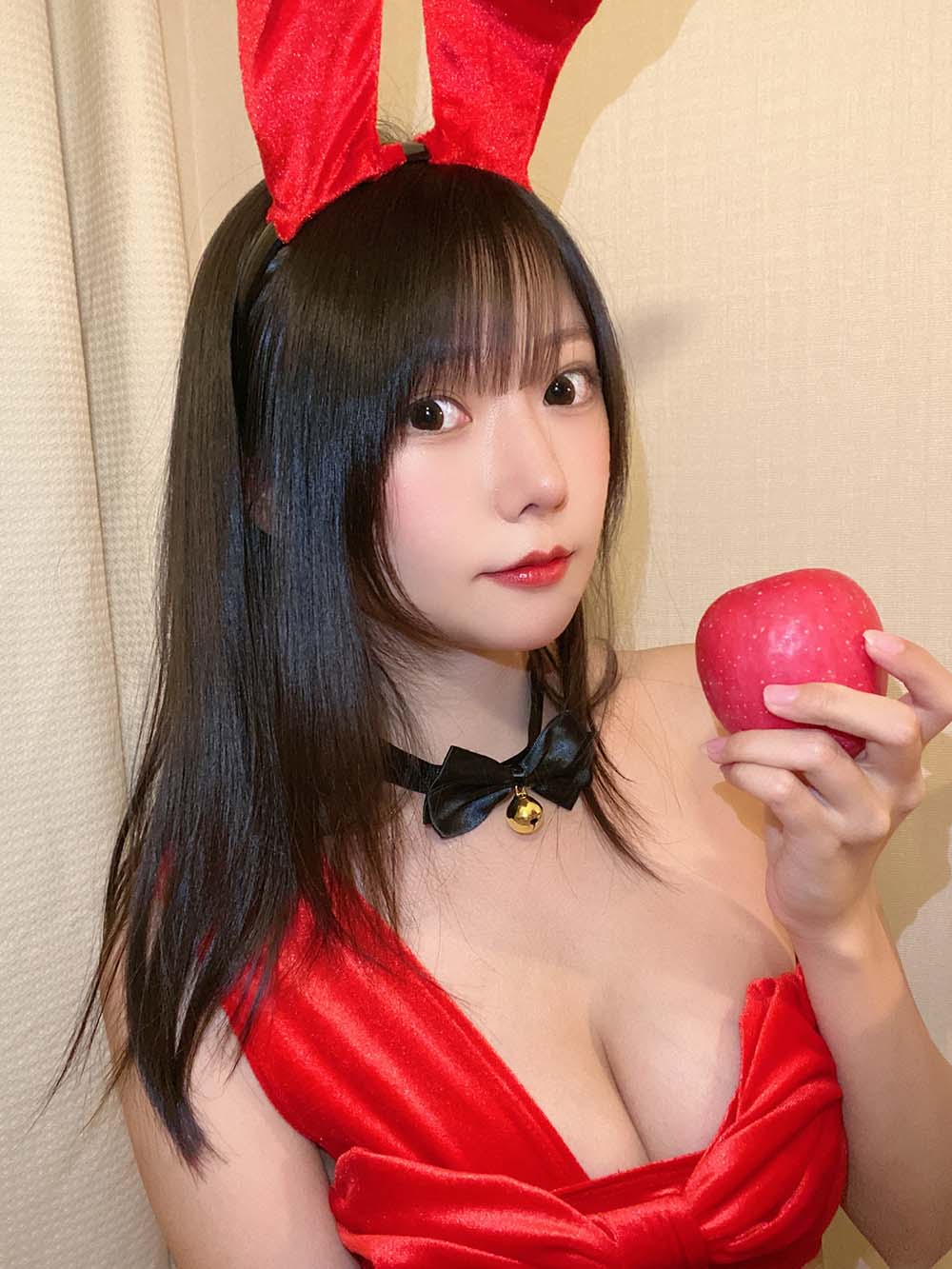 香草喵露露 – 红色丝带 Cosplay-第2张