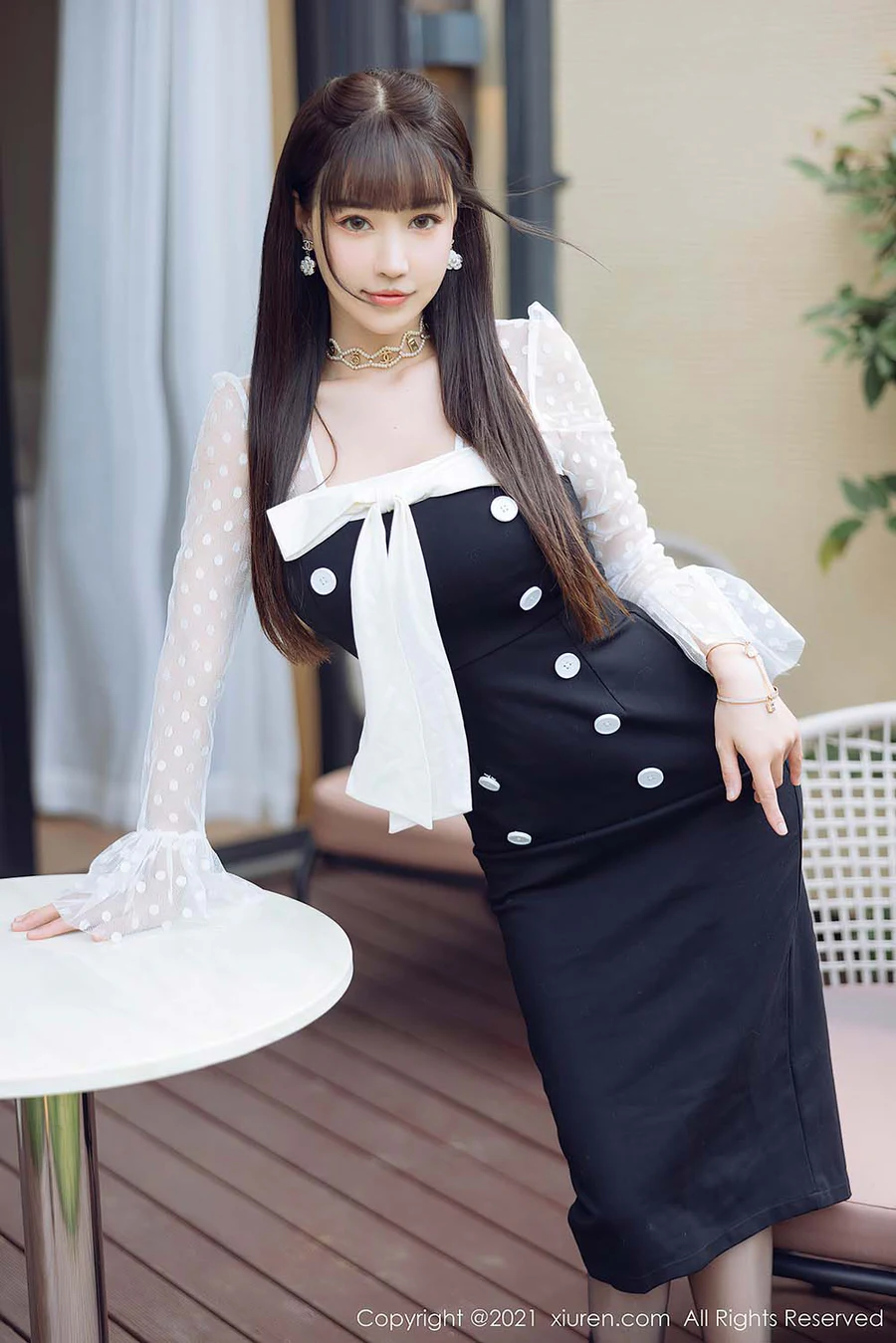 [HuaYang花漾show]2021.12.10 VOL.475 美腿诱惑 朱可儿Flora HuaYang花漾show-第2张
