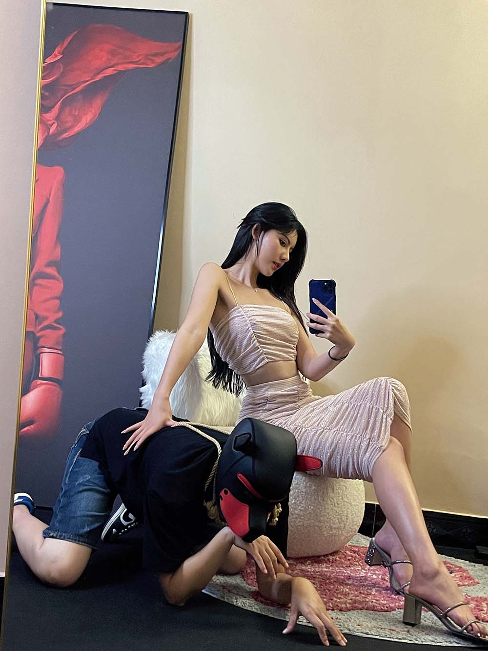 美女模特就是阿朱啊 – 做我的狗 Cosplay-第2张