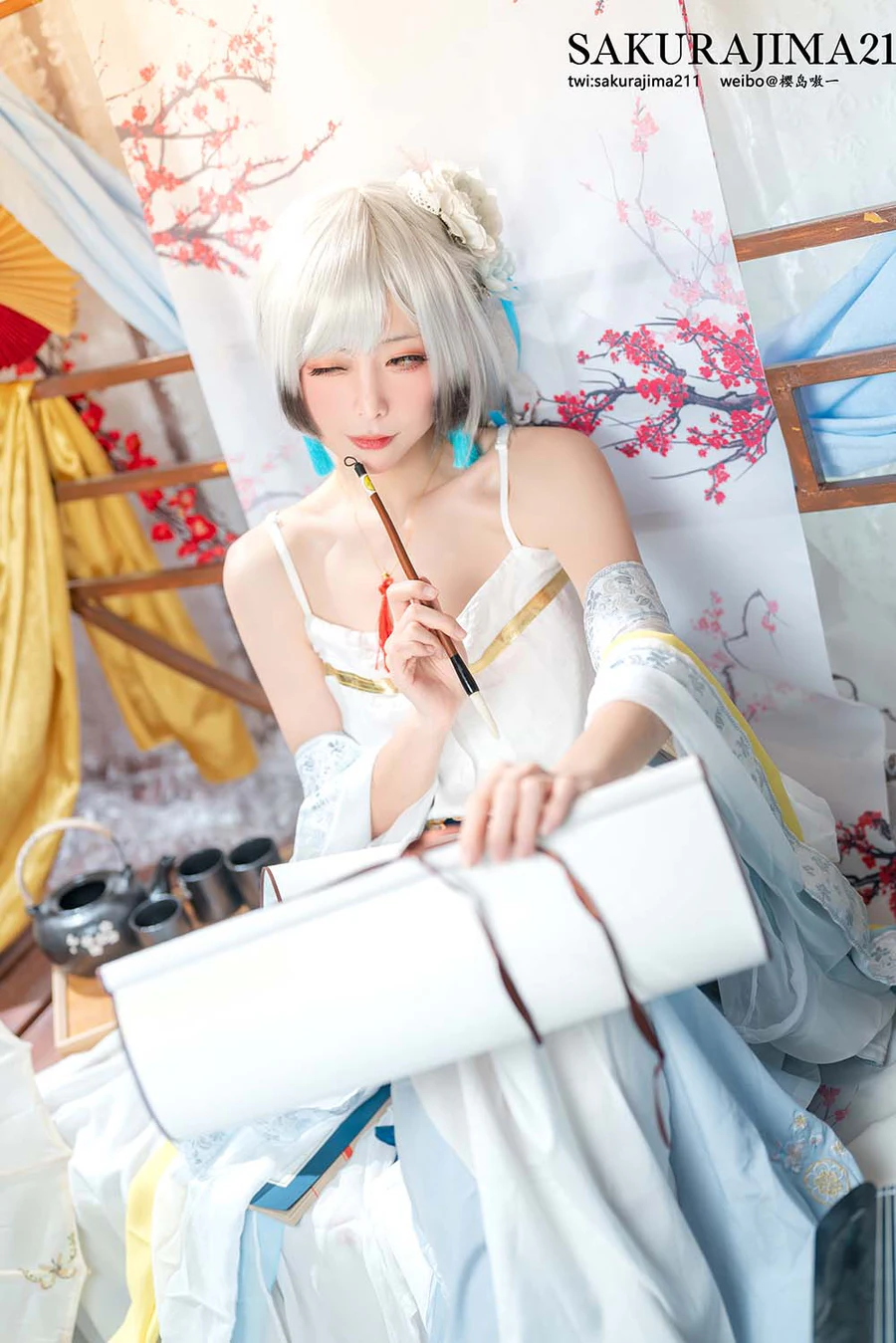 樱岛嗷一 – 海天 书香水榭 Cosplay-第2张