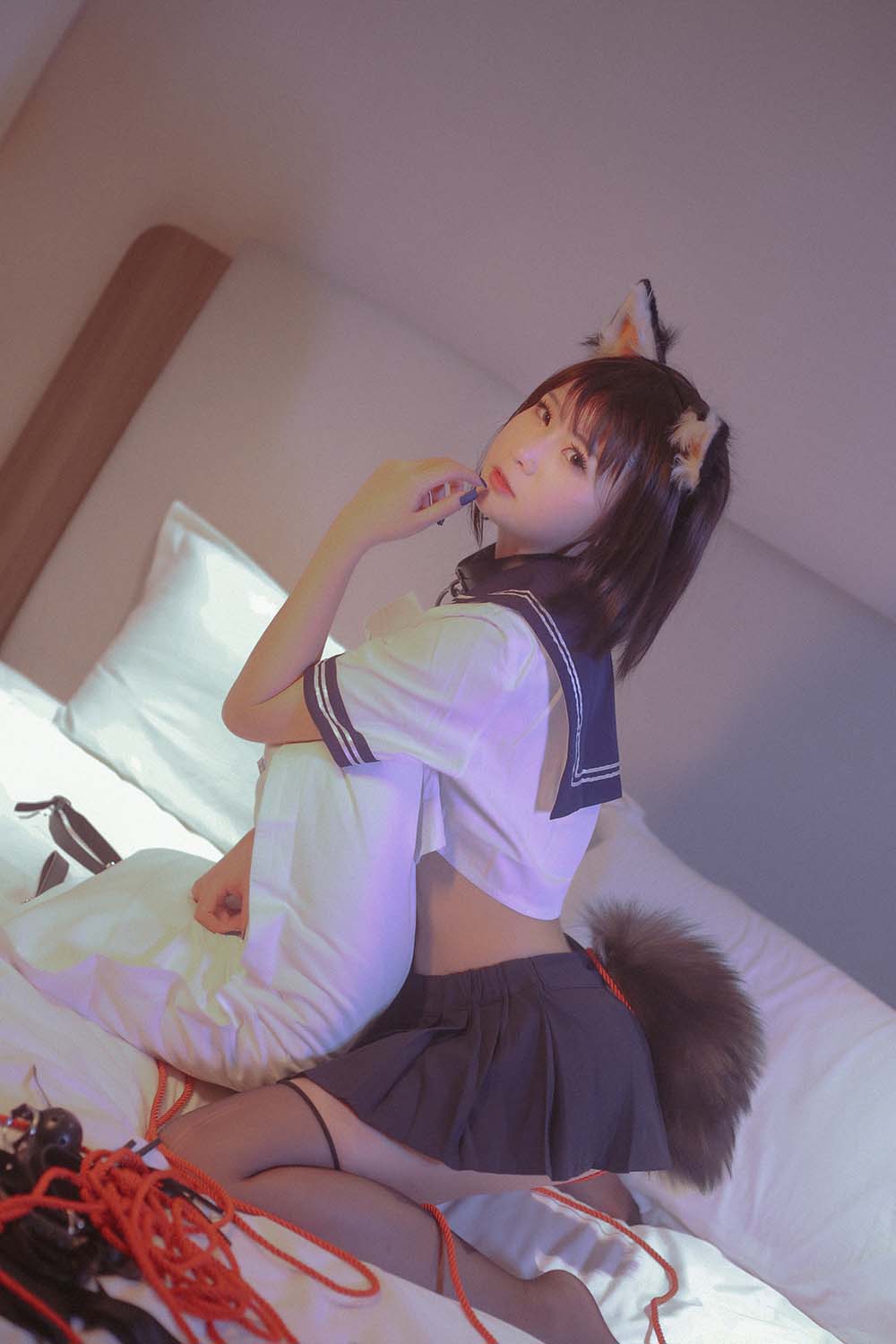萌妹是青水 – 猫耳调教 Cosplay-第2张