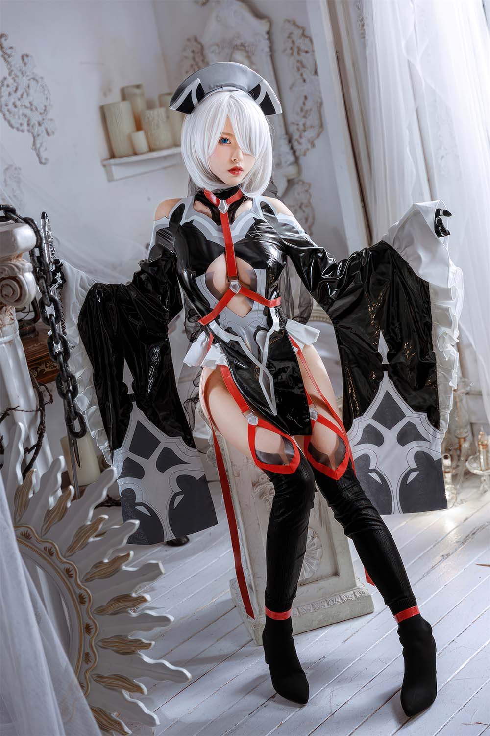 清水由乃 – 2B同人花嫁 Cosplay-第1张