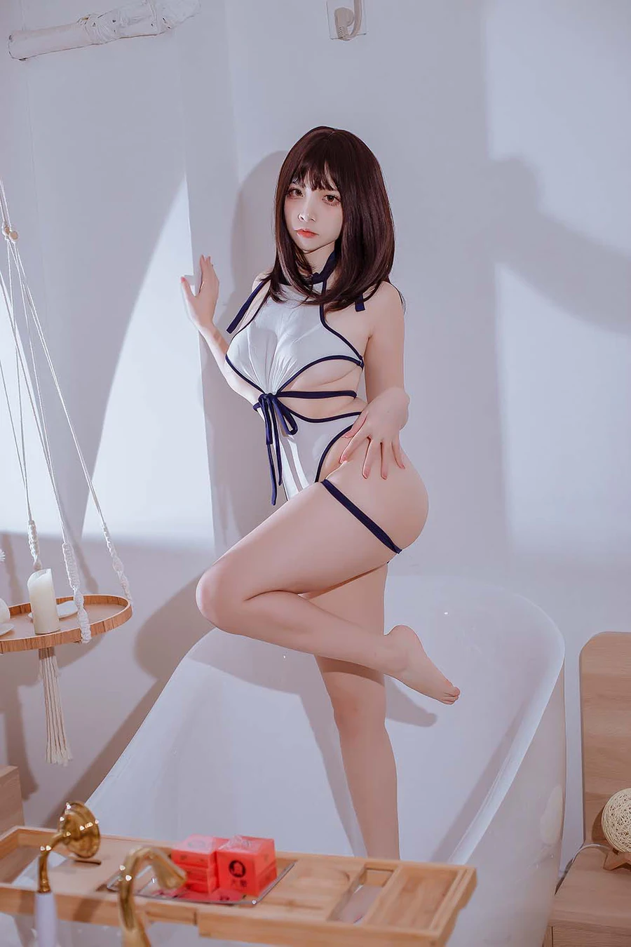 二佐Nisa – 私房大象竞泳 Cosplay-第1张