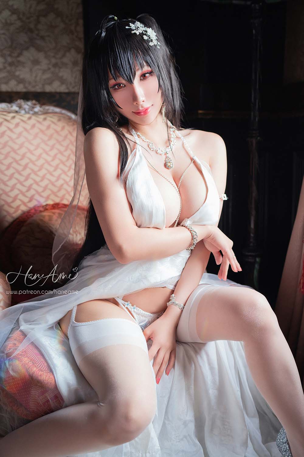 Hane Ame 雨波写真 – Taihou Wedding Cosplay-第2张