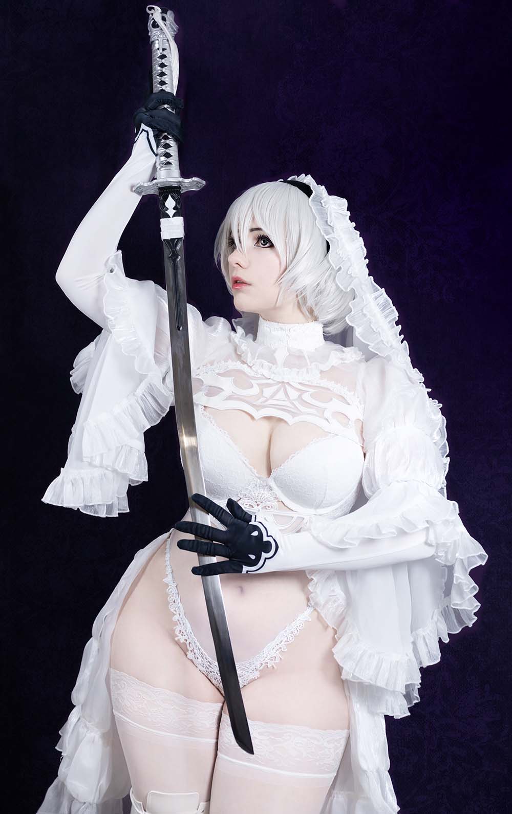 Mirikashi – 2B Bride Cosplay-第1张